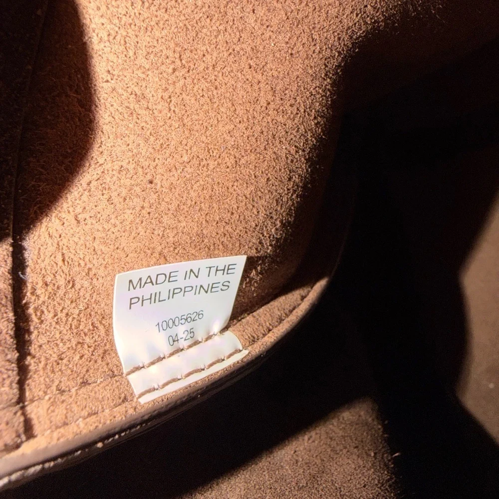 TORY BURCH ROMY SUEDE BUCKET BAG IN DARK COCOA